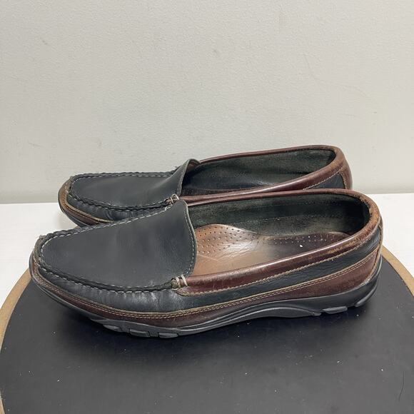 Allen Edmond Shoes Men 12 D Boulder Leather Slip On Loafers Comfort Driving - Picture 5 of 12